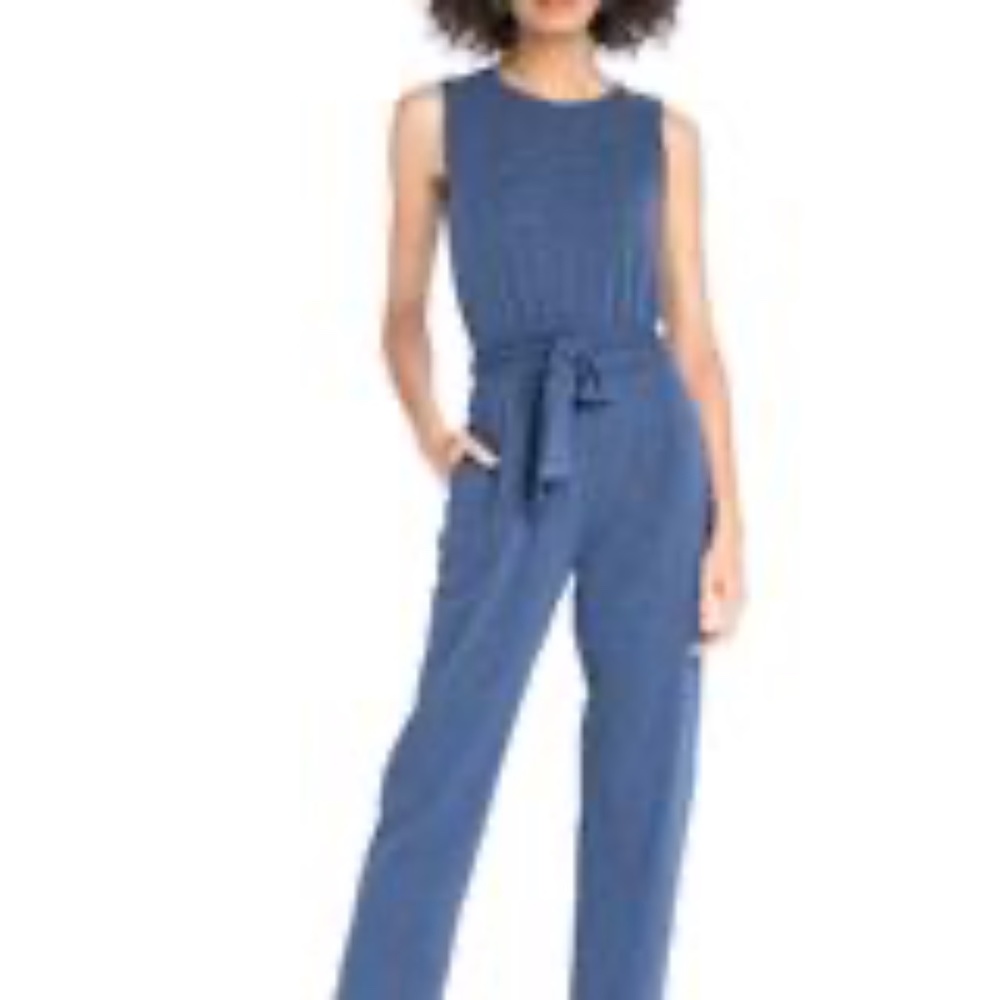 NWT Synergy Dot Avenue Jumpsuit Medium Navy